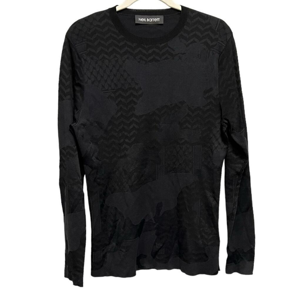 Neil Barrett Crew Neck Mens Sweater Slim Fit Regular Length Size Medium